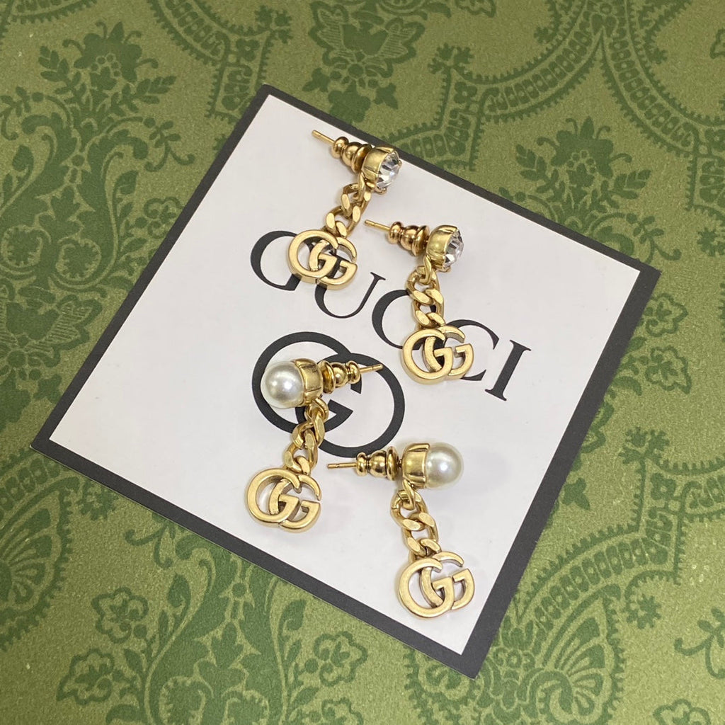18K Gucci Chain Earrings