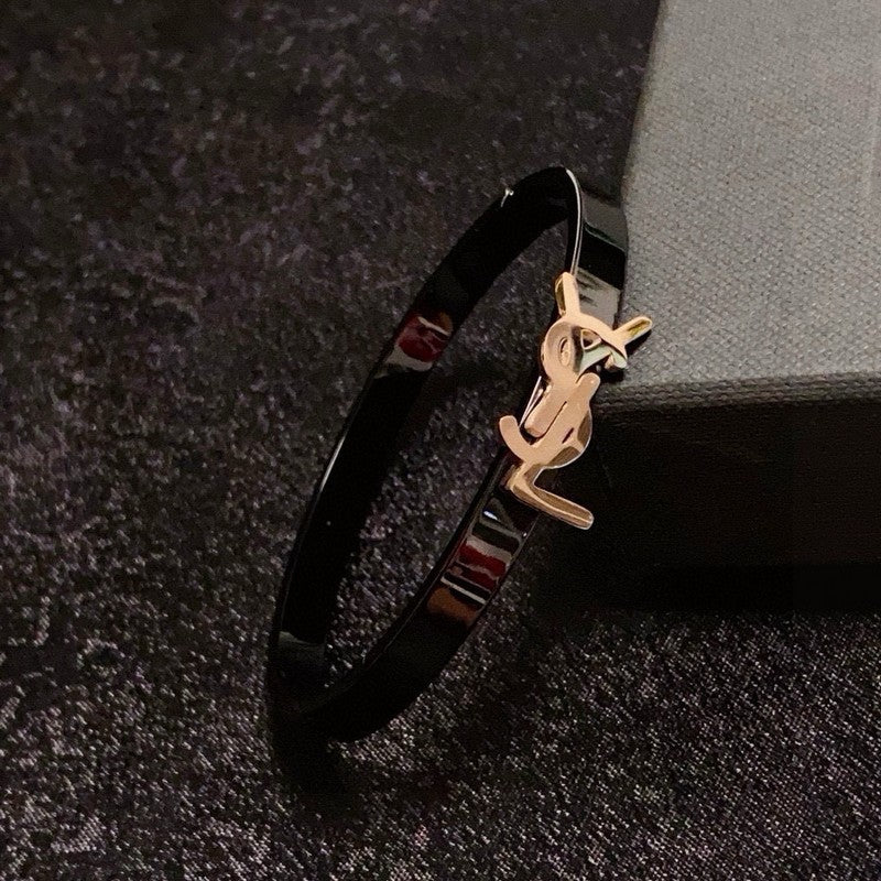 18K YSL Black Gold Bracelet