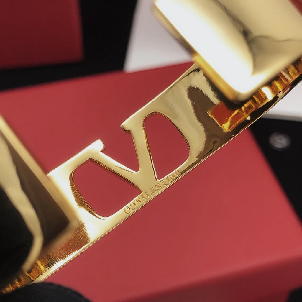 18K Valentino Vlogo Cuff Bracelet
