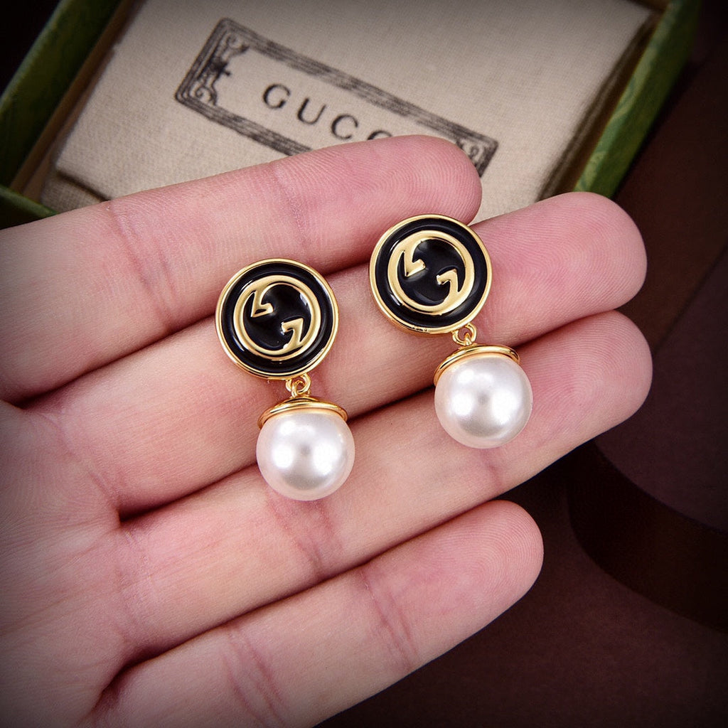 18K Gucci Blondie Pendant Earrings