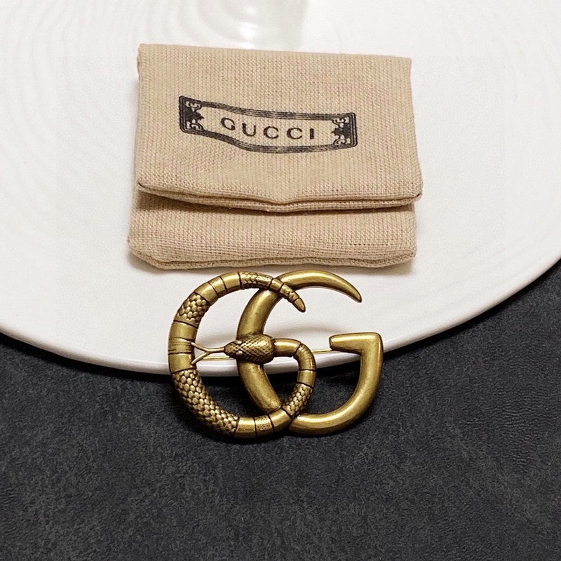 18K Gucci Snake Brooch