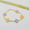 18K Van Cleef & Arpels Vintage Alhambra Purple Diamonds Bracelet