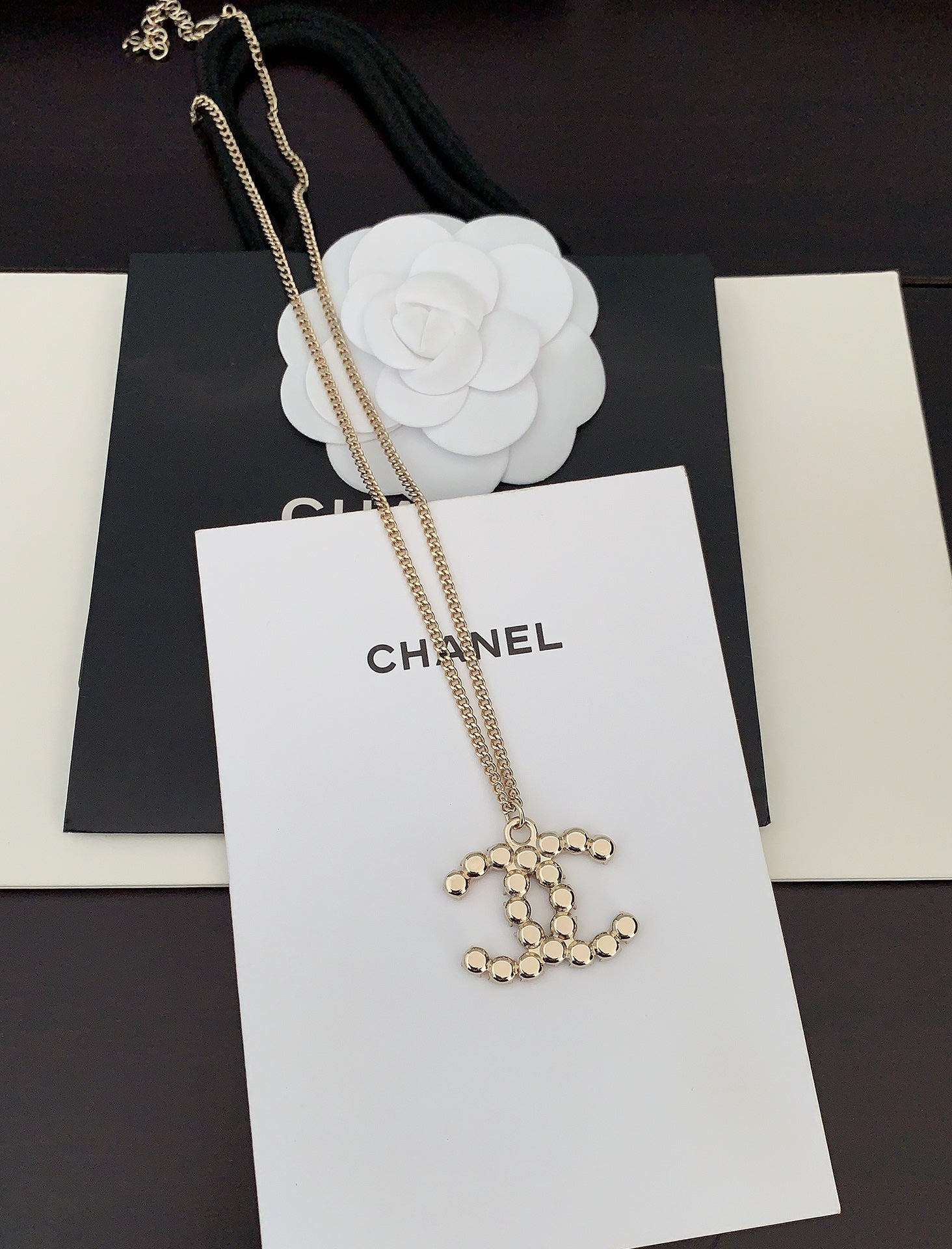 18K Chanel Color Crystals Necklace