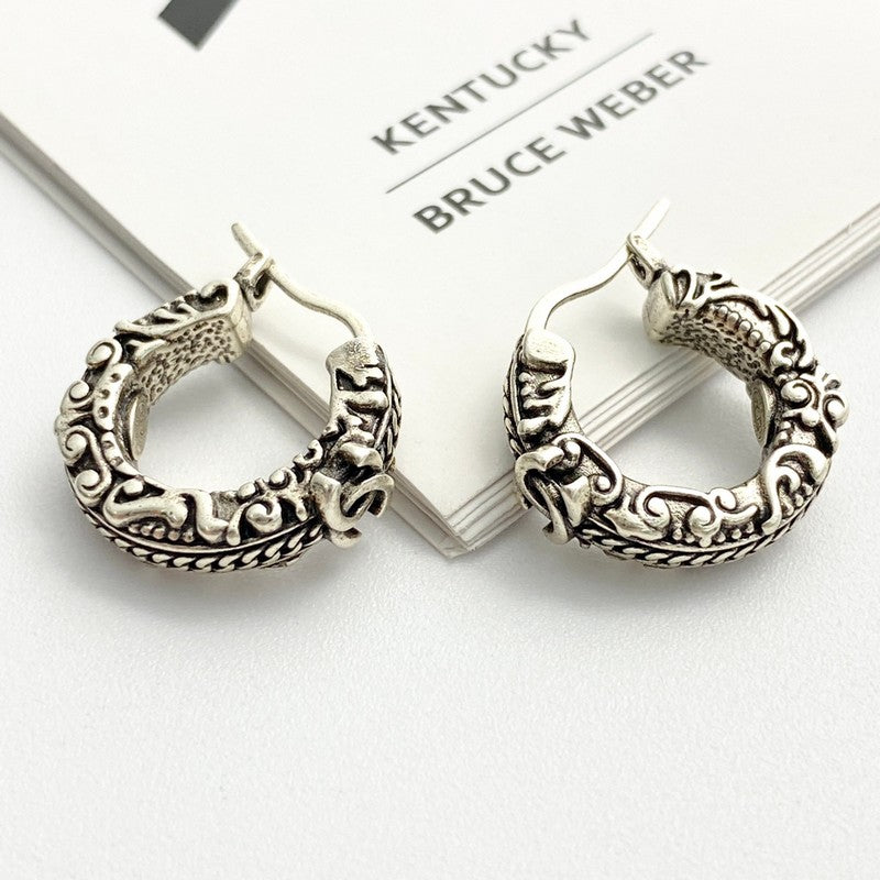 18K Chanel 24C Vintage Gold Earrings