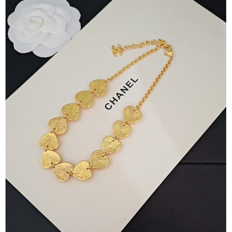 18K Chanel Black & Red Gold Chain Necklace