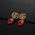 18K Gucci Strawberry Earrings
