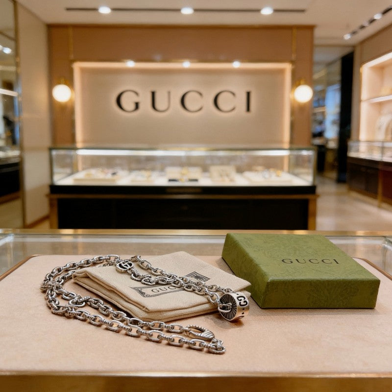 Gucci Circle Pendant Necklaces