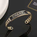 18K Chanel Strass Open Cuff Bracelet