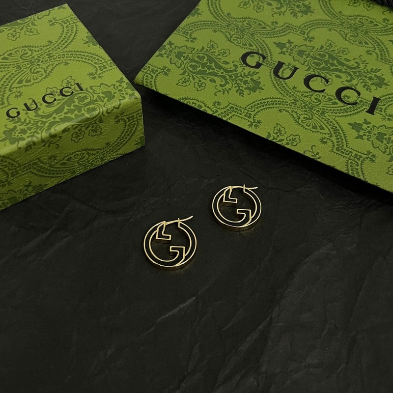 18K Gucci Color Hollow Earrings