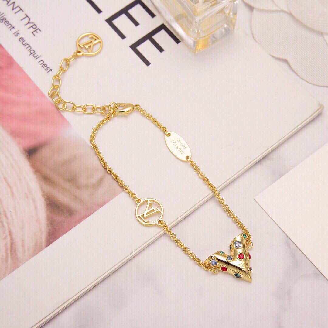 18K Louis Vuitton Essential V Plan隆搂隆搂te Bracelet