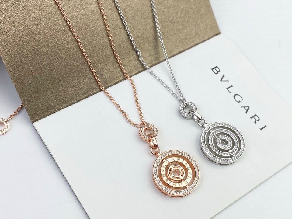 18K BVLGARI BV Cerchi Astrale Diamond Necklace