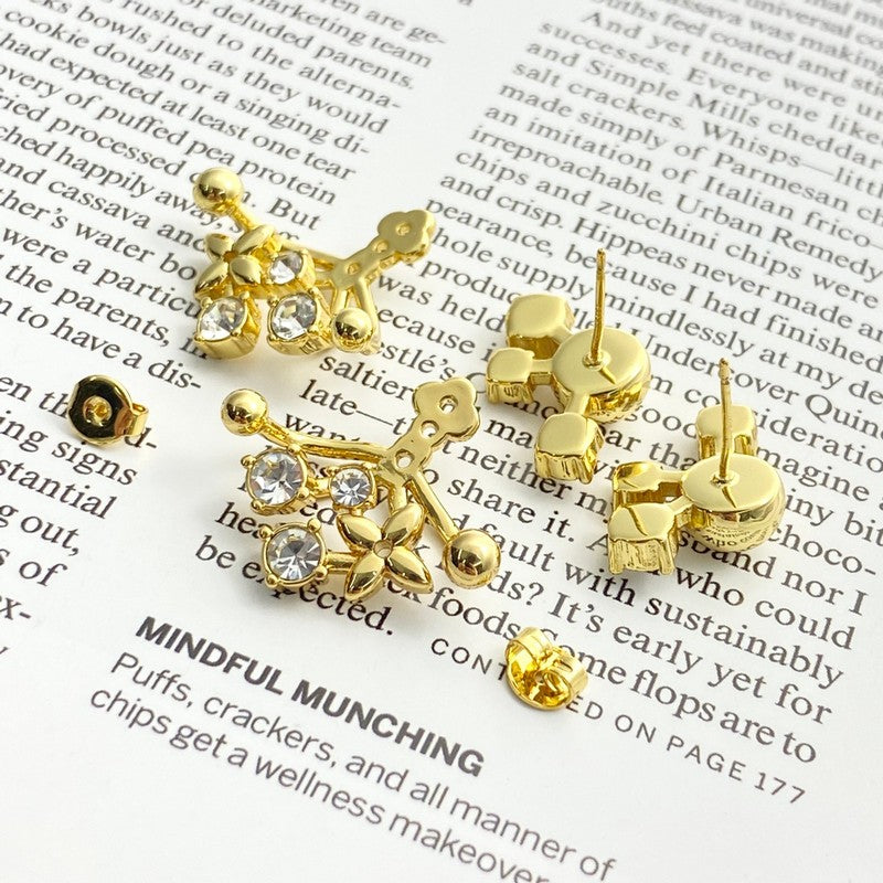 18K Louis Vuitton Diamond Earrings