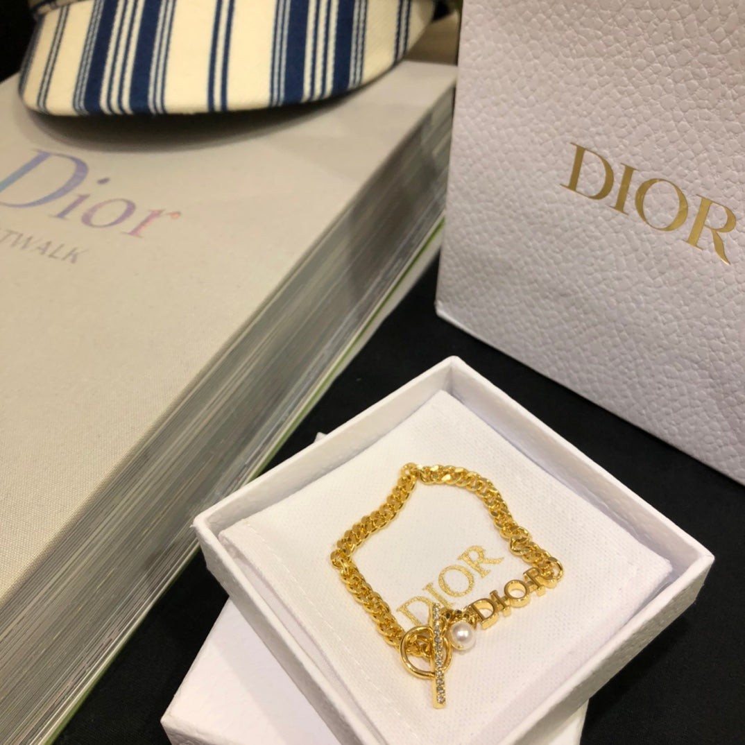 18K Dior Revolution Logo Bracelet