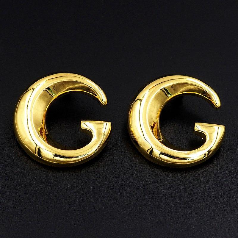 18K Gucci Large Gold Earrings