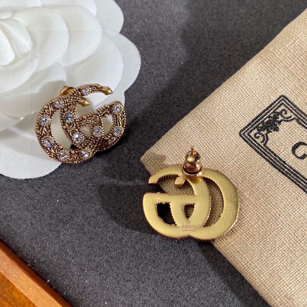 18K Gucci Crystals Earrings