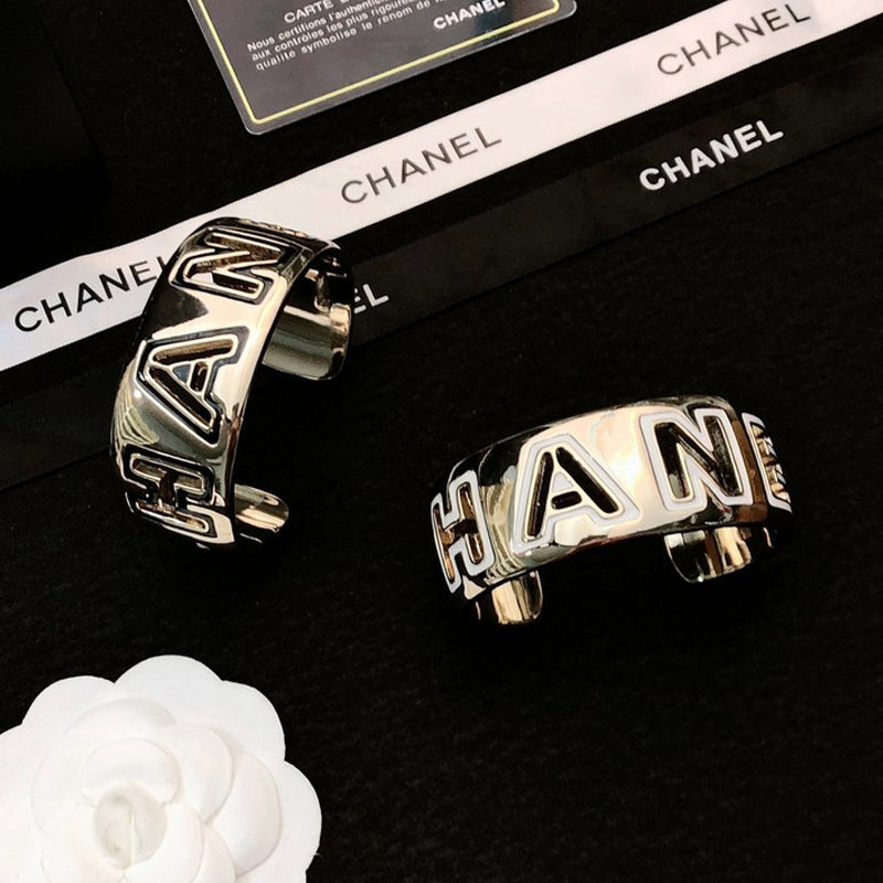 18K Chanel Black & White Cuff Bracelet