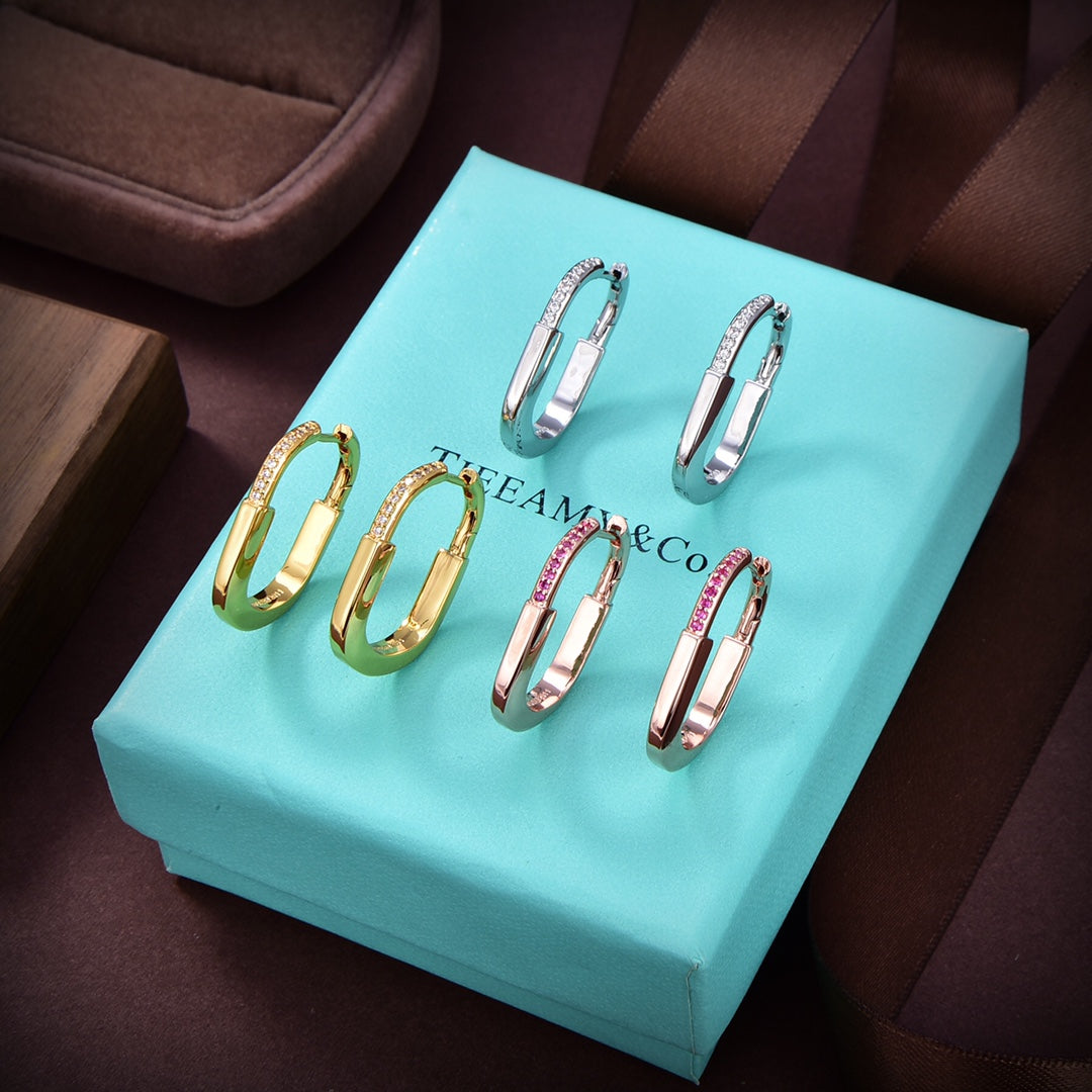 18K Tiffany Lock ROS隆搂| Edition Medium Earrings