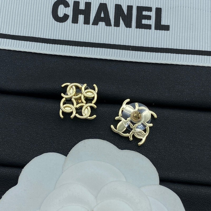 18K Chanel 24C Earrings