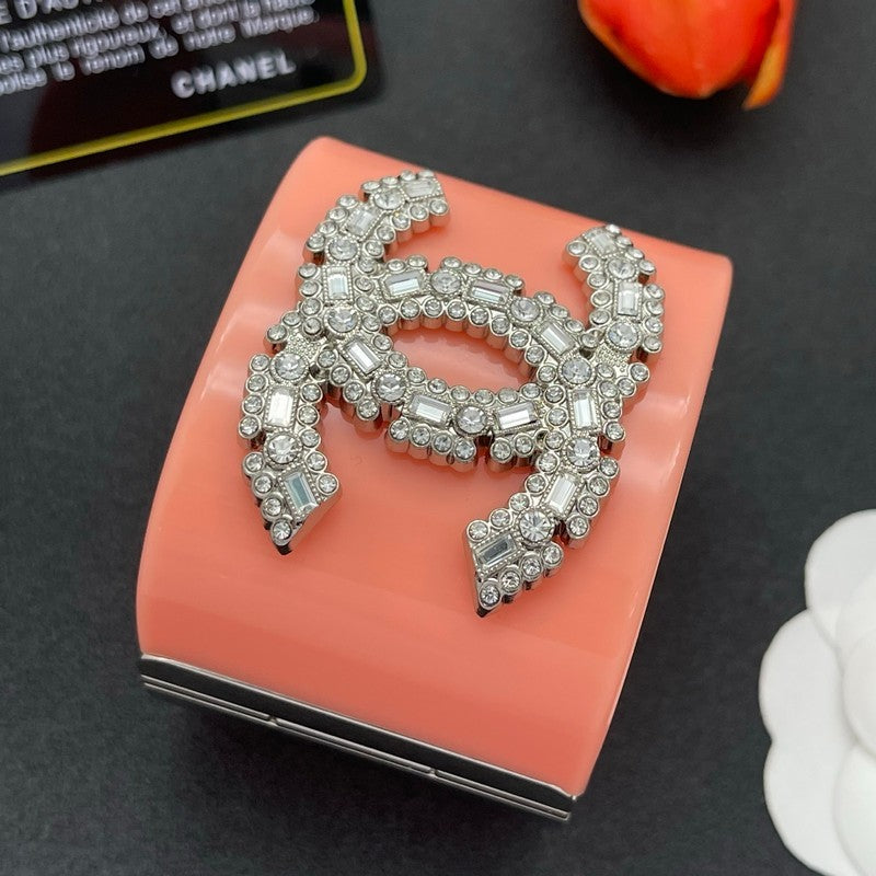 18K Chanel Pearl Diamond Pink Cuff Bracelet