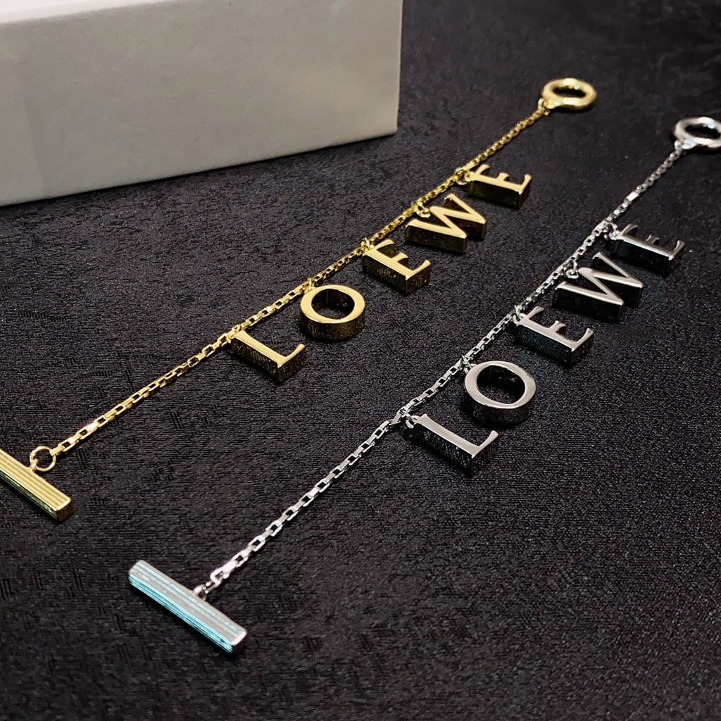 18K Loewe Anagram Letter Bracelet