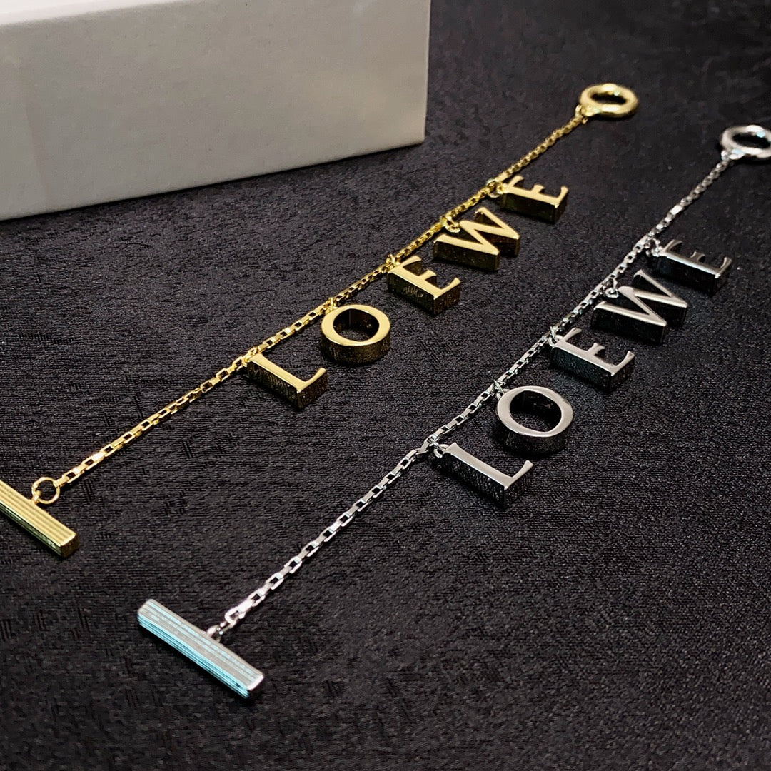 18K Loewe Anagram Letter Bracelet