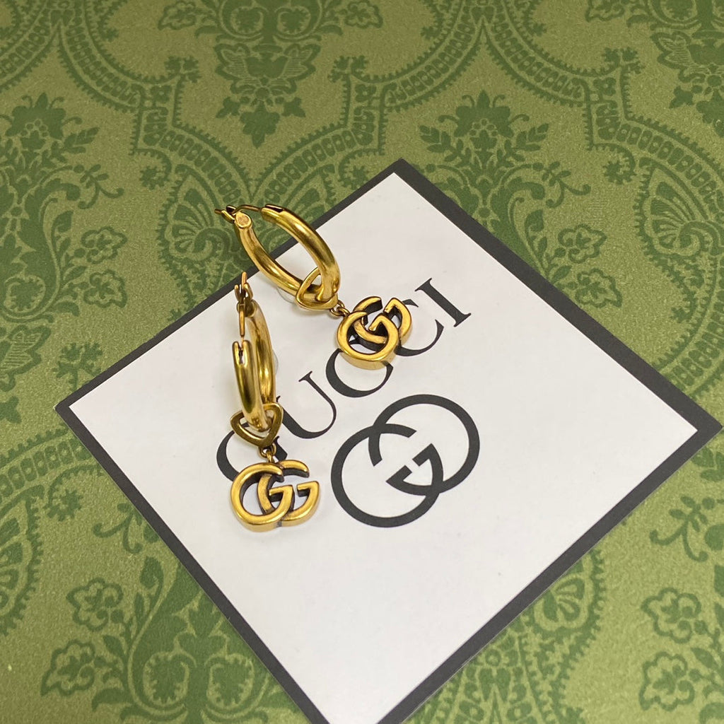 18K Gucci Hollow Earrings