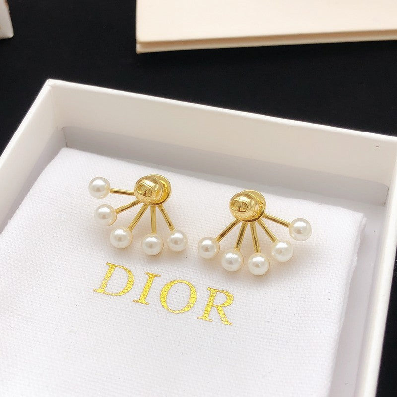 18K Dior Pearls Earrings