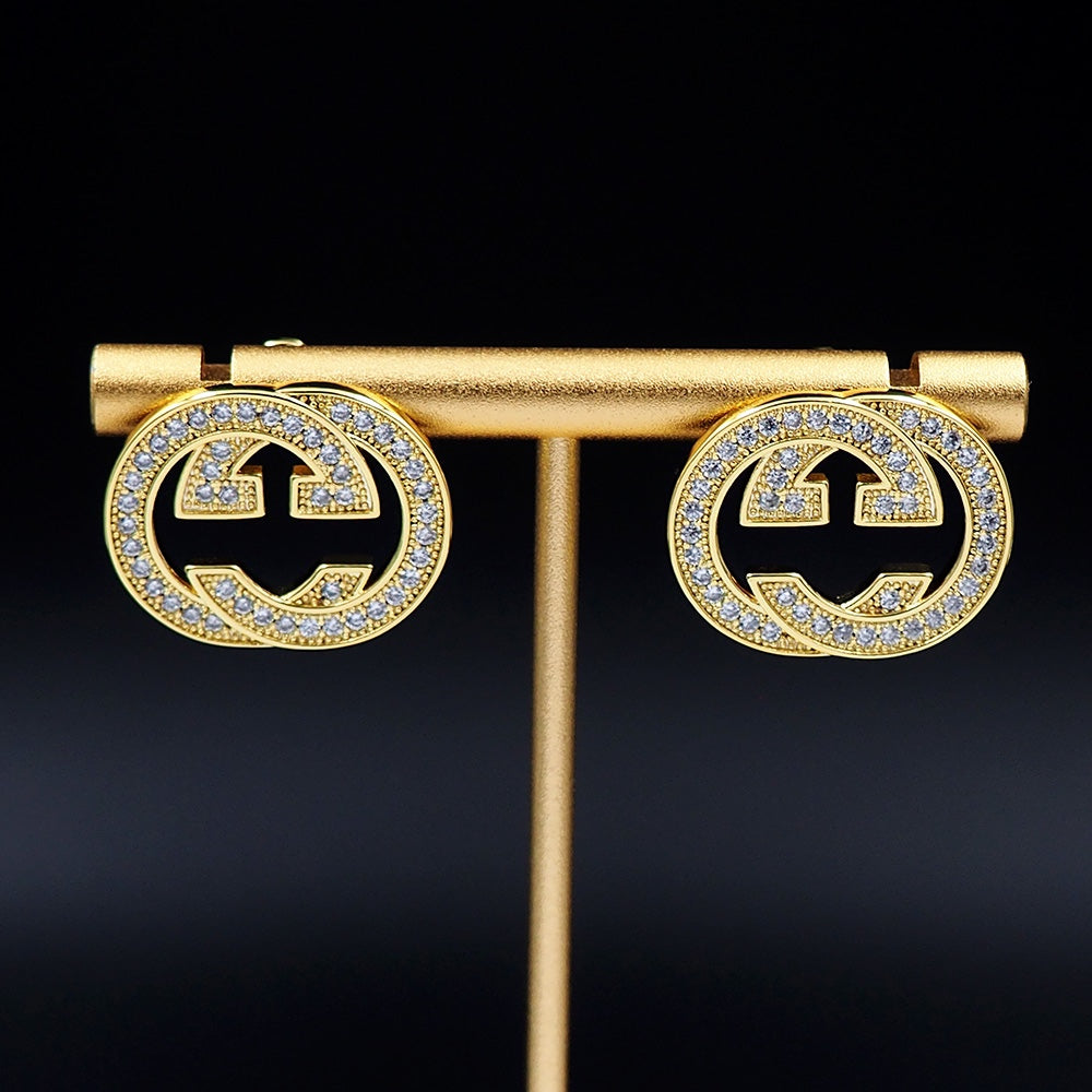 18K Gucci Diamonds Earrings