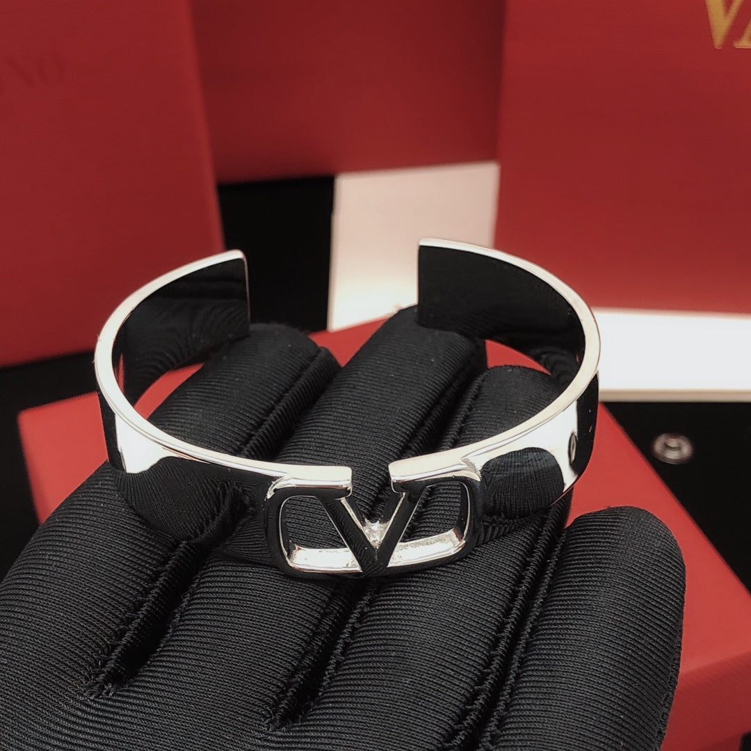 18K Valentino Vlogo Cuff Bracelet