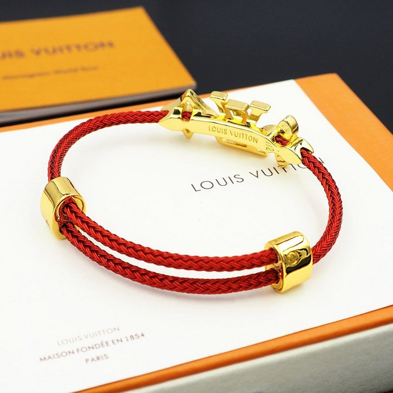 18K Louis Vuitton Monogram Red Gold Bracelet
