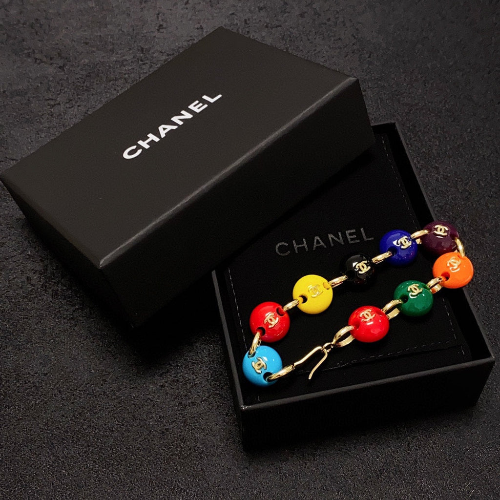18K Chanel Color Beads Bracelet