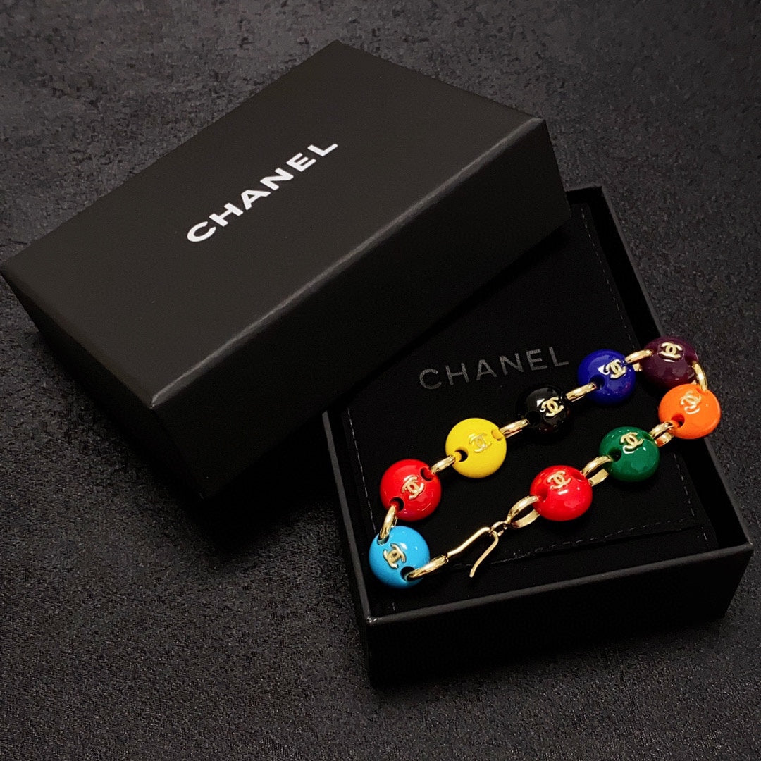 18K Chanel Color Beads Bracelet