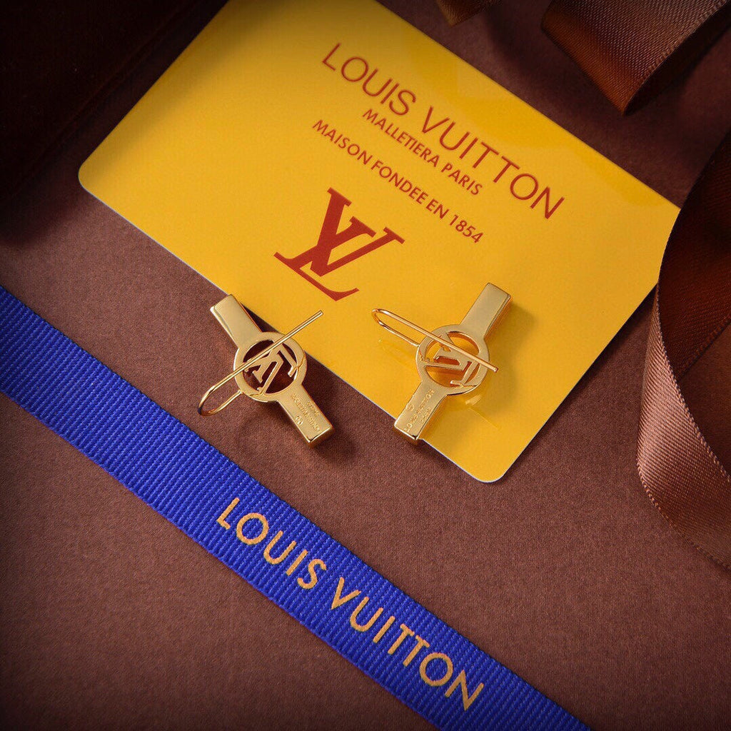 18K Louis Vuitton Crystals Earrings
