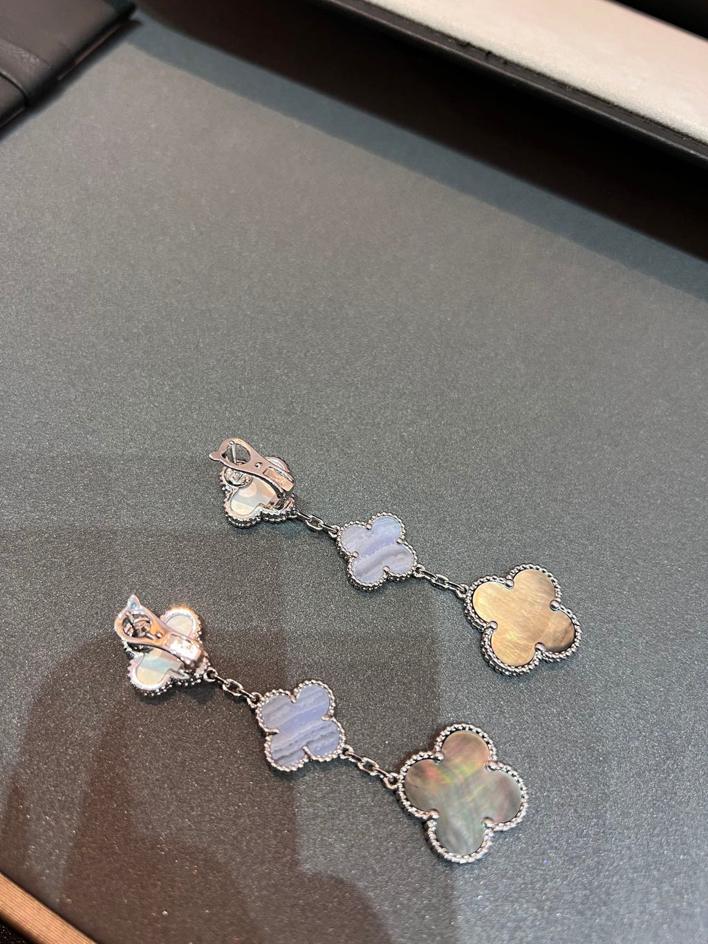 18K Van Cleef & Arpels Magic Alhambra Three Motifs Earrings