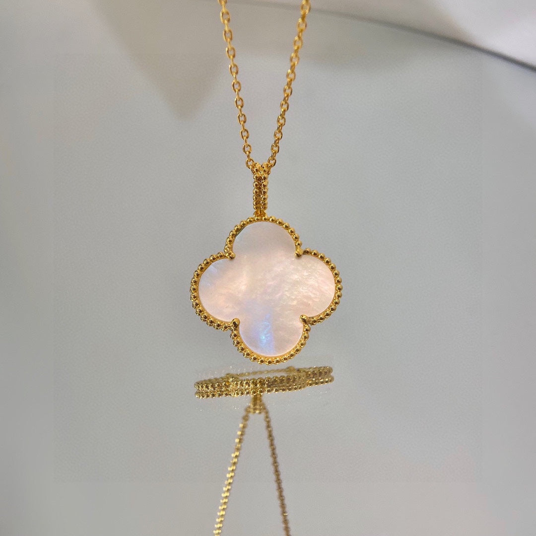 18K Van Cleef & Arpels Magic Alhambra One Motif Pearl Necklace