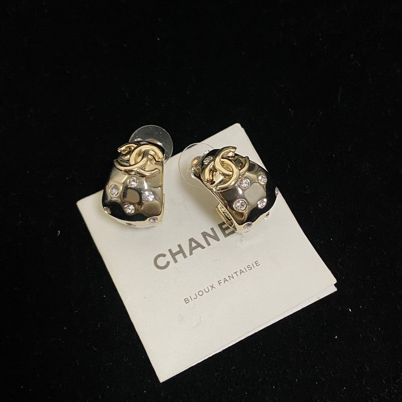 18K Chanel 24C Diamond Earrings