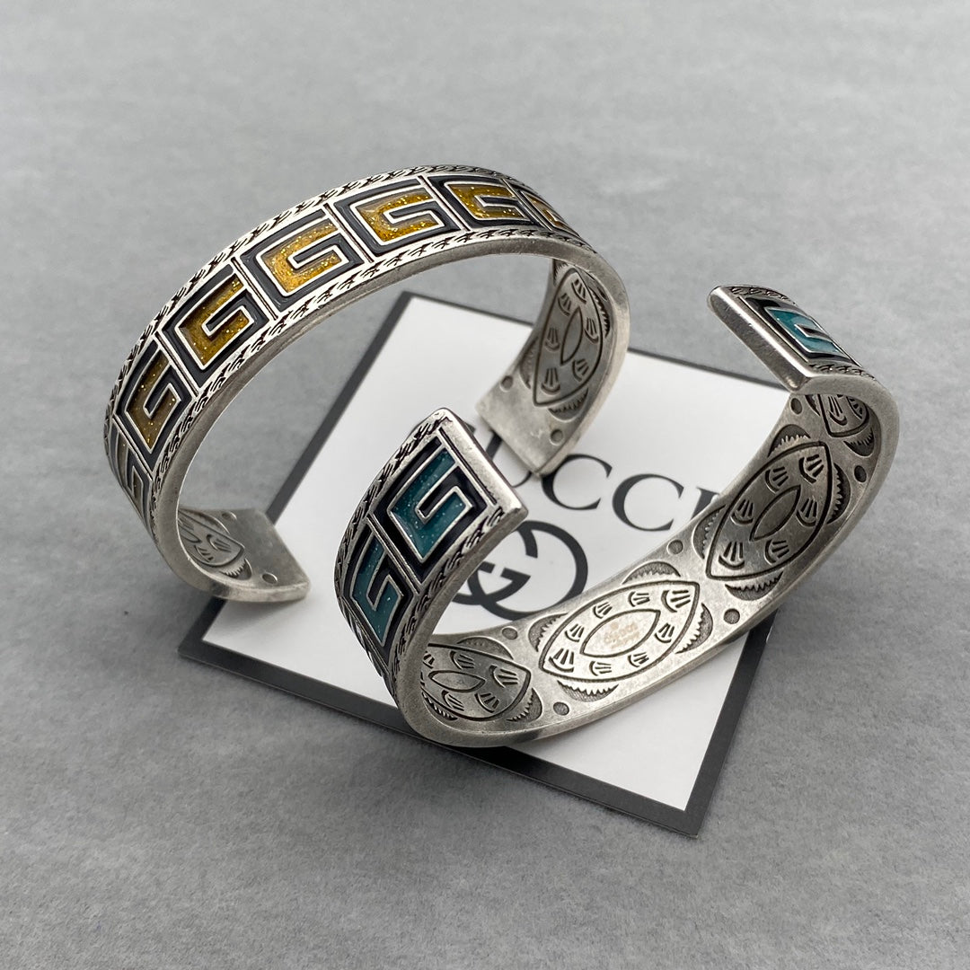 Gucci Cube Yellow Wide Bracelet