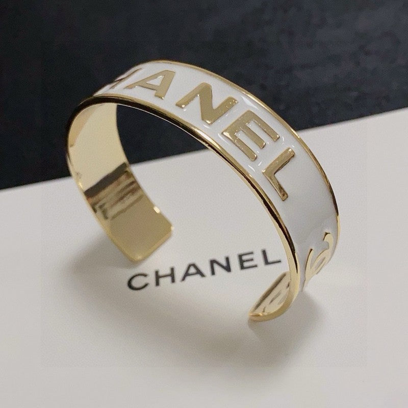 18K Chanel Black & White Gold Bracelet