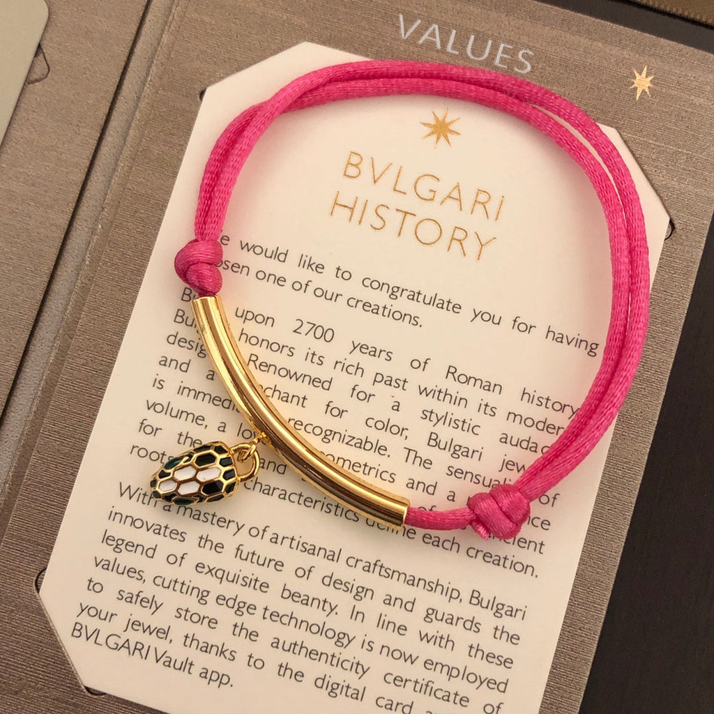 18K BVLGARI BV Serpenti Forever Pink Bracelet