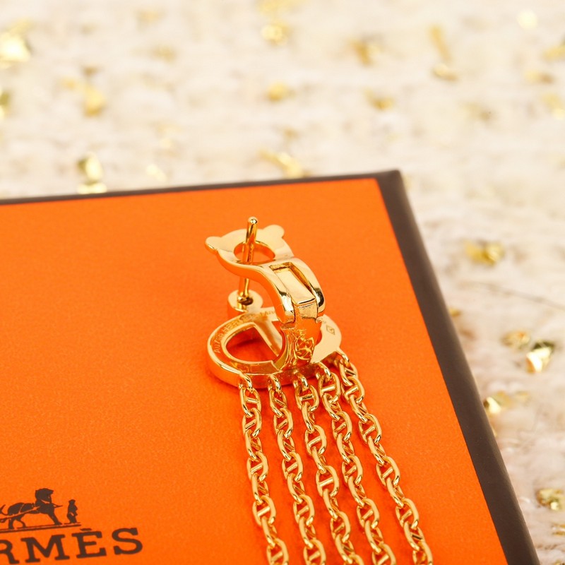 18K Farandole Diamond Hermes Tassel Earrings