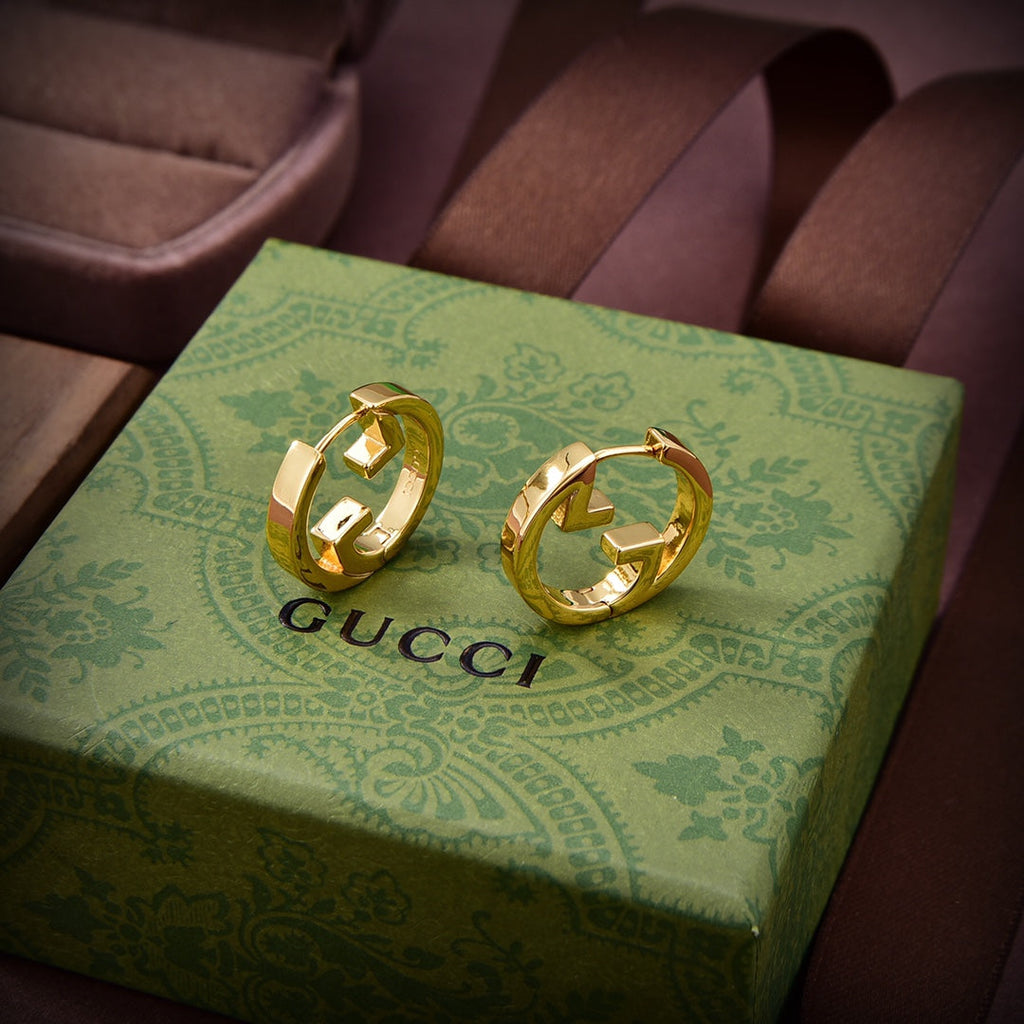 18K Gucci Hollow Earrings