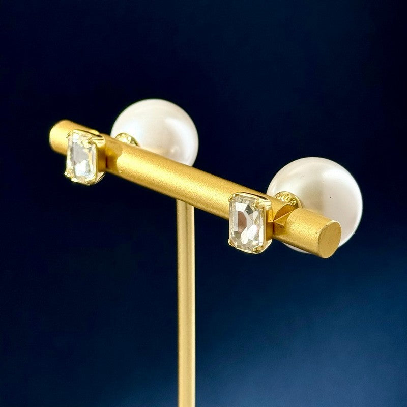 18K Dior Tribales Pearl Earrings