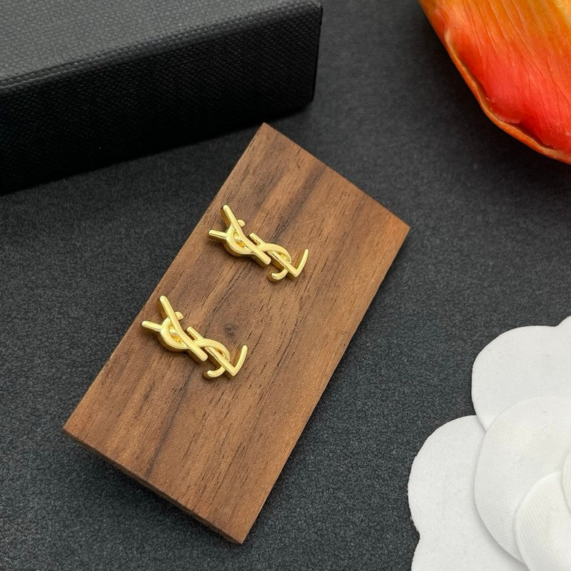 18K YSL Gold Earrings