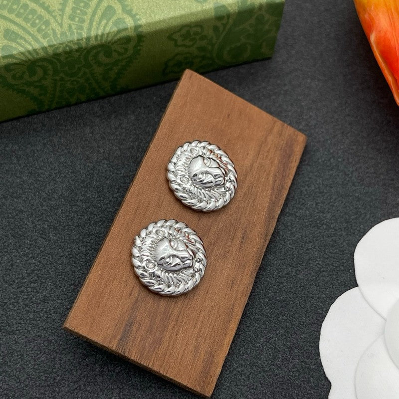18K Gucci Lion Earrings
