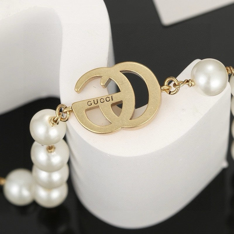 18K Gucci Pearl Necklace