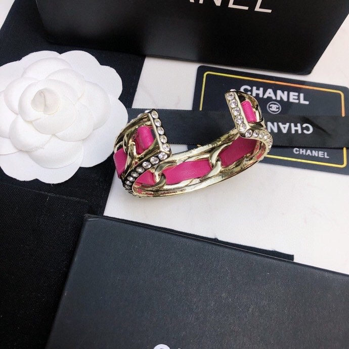 18K Chanel Red Cuff Bracelet