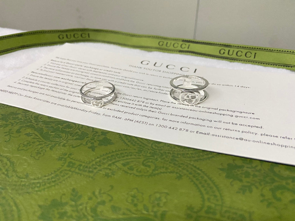 Gucci Interlocking G Thin Open Ring