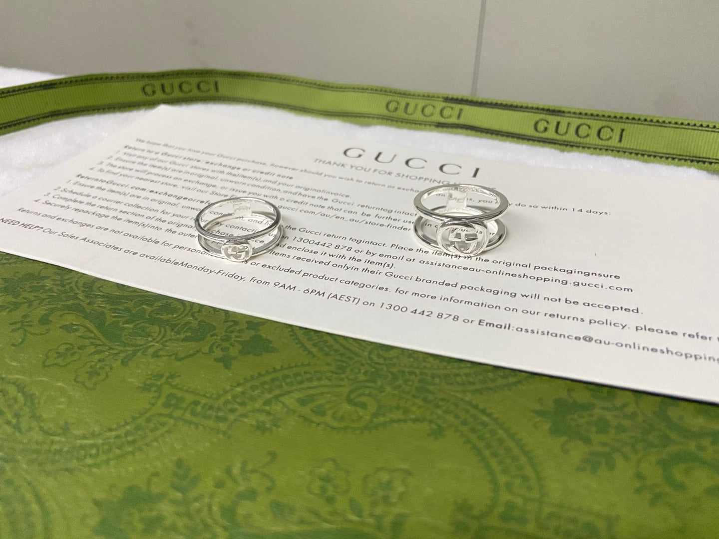 Gucci Interlocking G Thin Open Ring