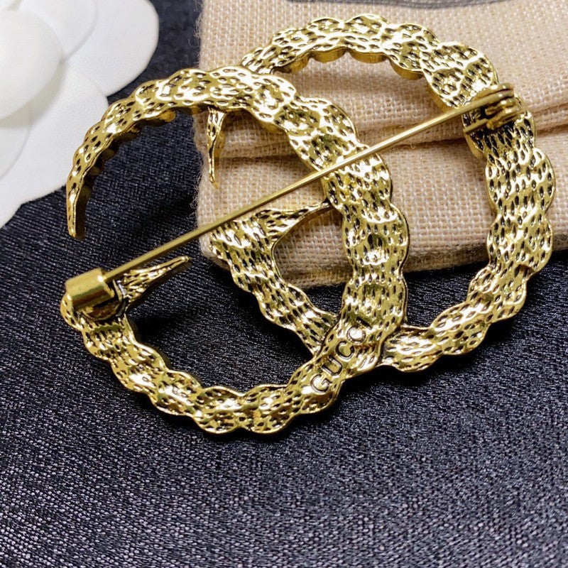 18K Gucci Color Crystal Brooch