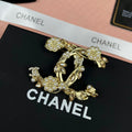 18K Chanel Flower Pearl Brooch